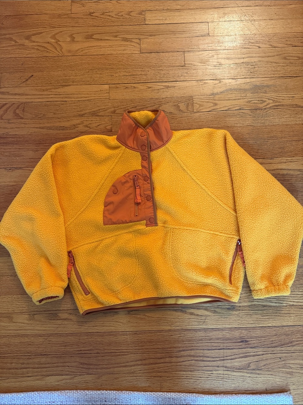 Free People Orange Fleece